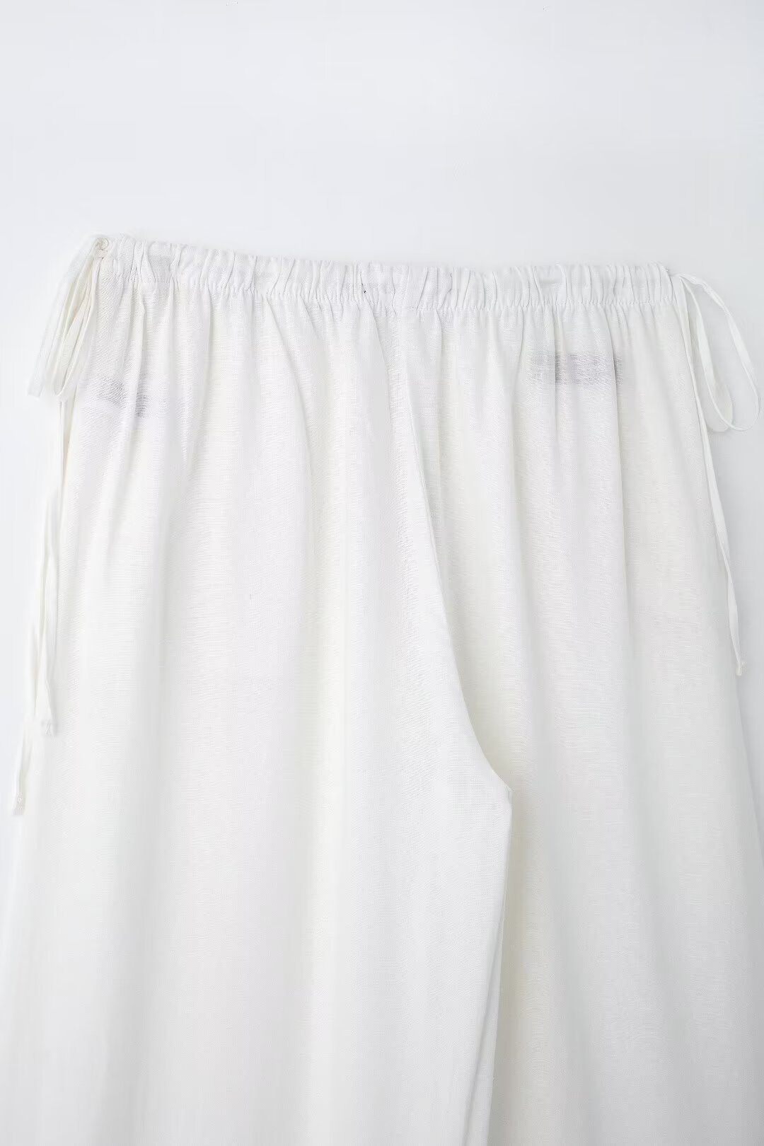 2024 Summer New Collection Women's Linen Blended Wide Leg Pants_voghion.com