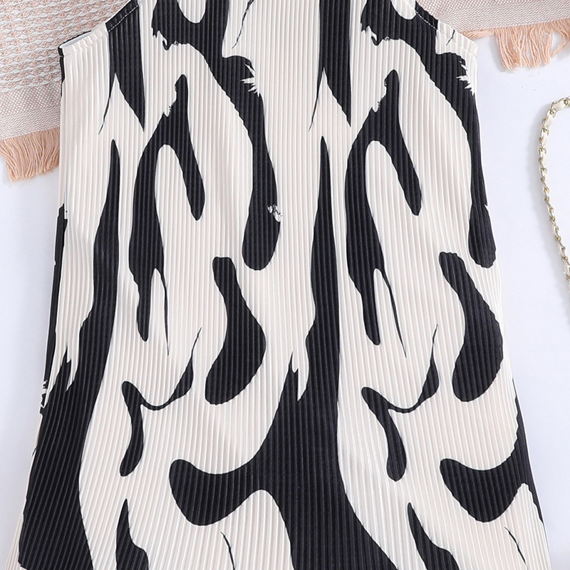 Abbigliamento per bambini nuovo abito da principessa senza maniche con stampa zebrata estiva per ragazze_voghion.com