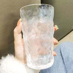 カップins高颜値男女氷河紋グラス耐熱カップ家庭用飲料牛乳ビールジュース玖