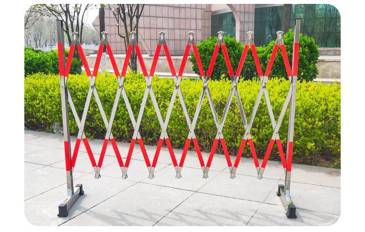 不锈钢伸缩围栏门移动户外栅栏幼儿园围挡道路施工折叠隔离防护栏-阿里巴巴