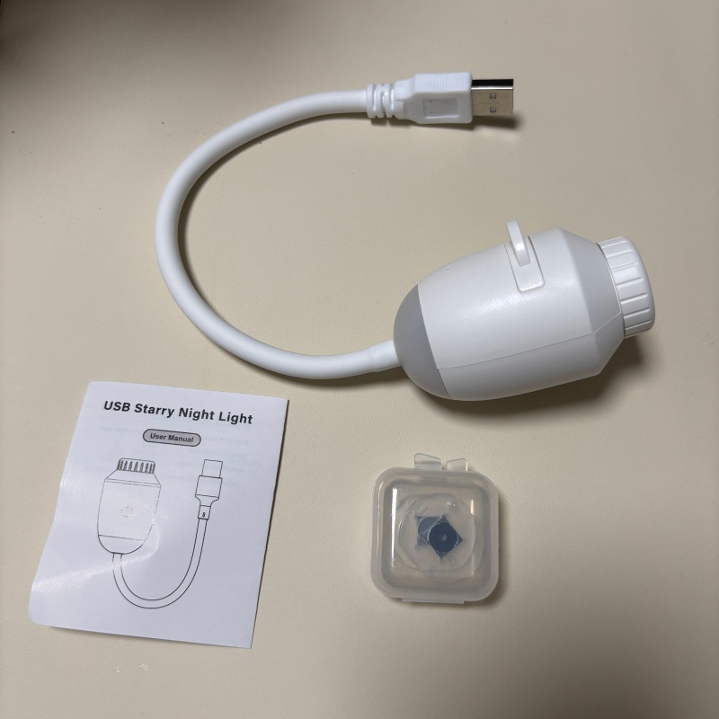 Lámpara de proyección de estrellas, luz de atmósfera LED, techo doméstico USB, luz de noche HD en stock