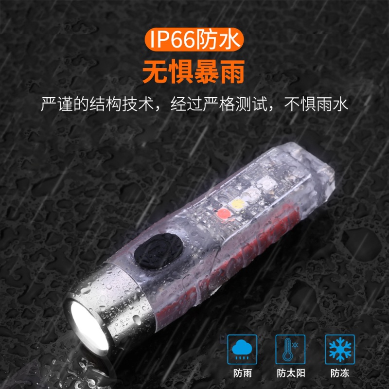 2022 New Mini flashlight, high-intensity long-range luminous work light, portable miniature student flashlight pic 8