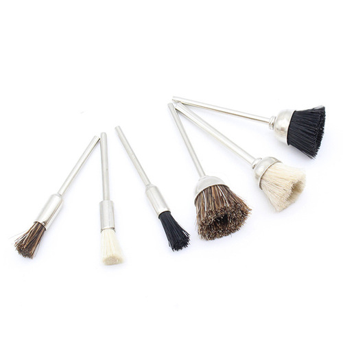 Jade mirror polishing tool grinding head mini electric small brush with rod cleaning soft wool wheel 2.35 handle