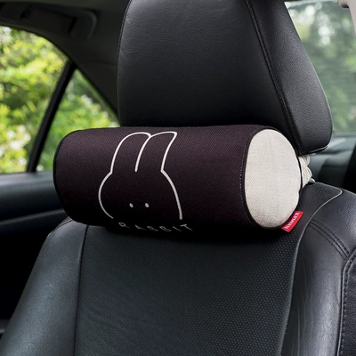 Headrest pillow back cushion creative - black-bunny-cylindrical-headrest-single