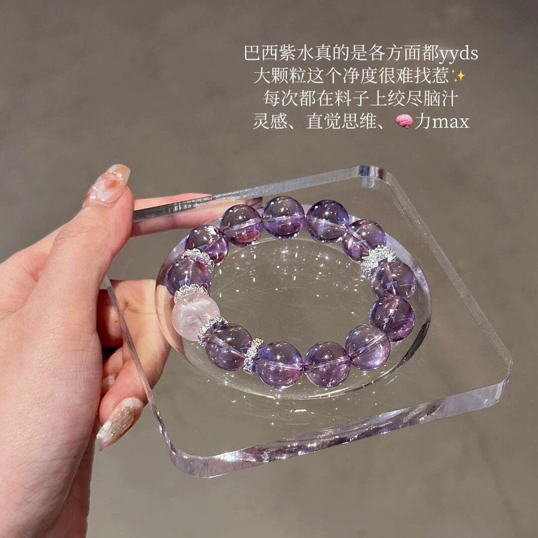 cold dream artificial brazilian amethyst bracelet female pass every exam ashore bracelet lover girlfriend gift