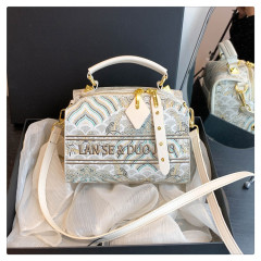 The 2024 New Trend High-End Embroidered Boston Pillow Bag for Women