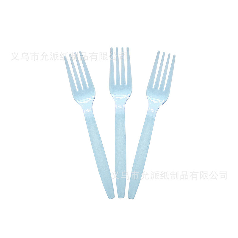 新しいブルー無地テーマ誕生日パーティー装飾用品使い捨て食器紙皿紙コップペーパータオルナイフフォークスプーン|undefined