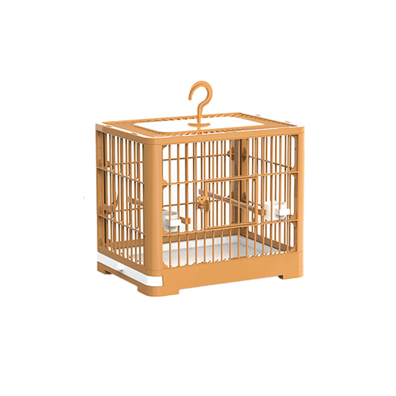 Jaula de plástico para pájaros, jaula para loros, codorniz grande y pequeña, puede ver el nido de pájaros, alimentador, fabricante de stock image 5