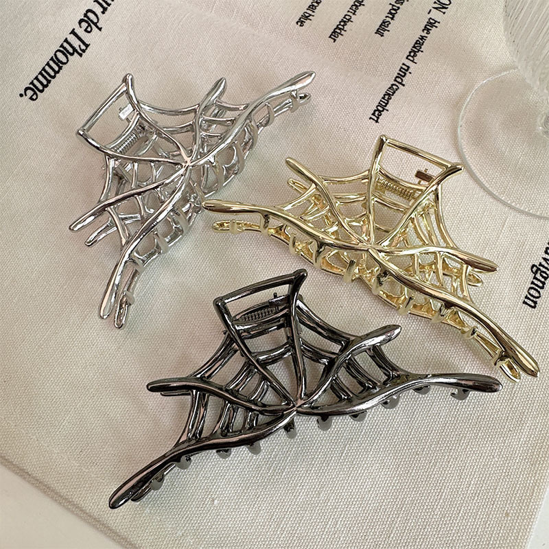 IG Style Style Halloween IG Style Women's Spider Spider Web Skull Claw Alloy Plating Hair Claws