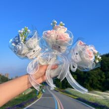 情人节成品碎冰蓝玫瑰花束香皂花生日礼物送女生朋友闺蜜闺蜜生日