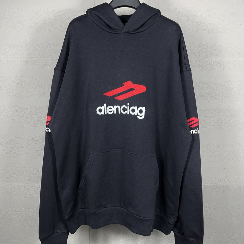 Correct version of Paris tide brand B 2024 new letter big LOGO icon embroidery casual loose hooded vests