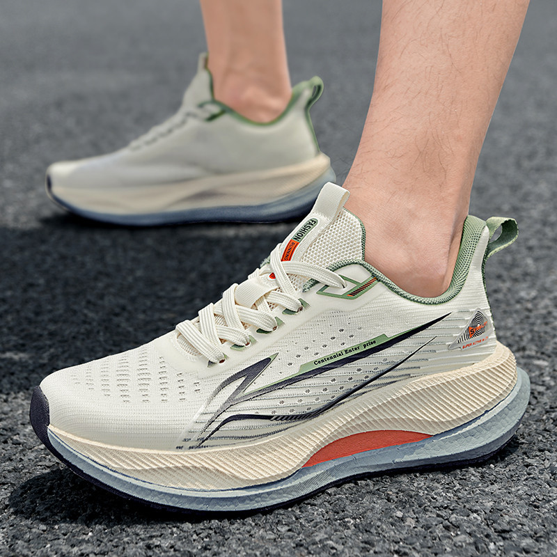 Juvenil super ligero malla transpirable pareja zapatos de carreras para hombres y mujeres zapatos antideslizantes de suela gruesa