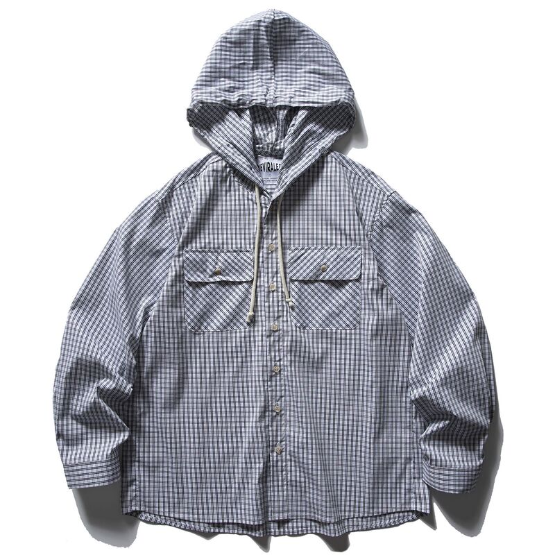 Japanese Retro Multi-Pocket Plaid Hooded Work Shirt Unisex Loose Long-Sleeve Shirt Couple Casual Jacket Trendy Japanese Retro Multi-Pocket Plaid Hooded Work Shirt Unisex Loose Long-Sleeve Shirt Couple Casual Jacket Trendy