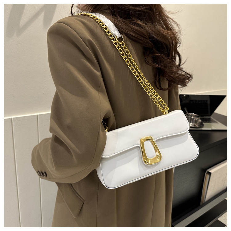 280g Weight Synthetic Leather Lining Material Magnetic Buckle Closure Type Single Shoulder Strap Strap Type Shoulder Bag, Crossbody Bag Bags Type Daily Occasion Pu Leather Material Solid Color Pattern All Seasons Season Women's Gender Streetwear Style Square Shape Medium Size Women's Medium Pu Leather Solid Color Streetwear Square Magnetic Buckle Shoulder Bag Crossbody Bag 22