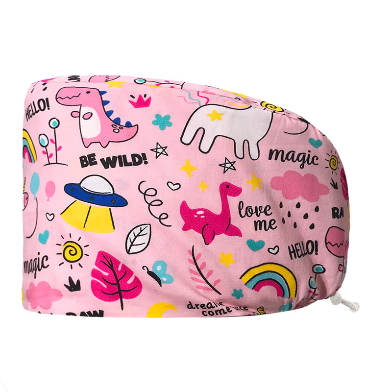 Tapa quirúrgica tapa de la enfermera femenina tapa redonda de algodón puro sala de operaciones tapa especial médico tapa de trabajo puntera transpirable hombres y mujeres