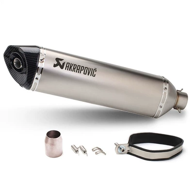 exhaust pipe Yamaha Kawasaki – Motorcycle exhaust pipe - 570mm-frosted-imitation-carbon-head