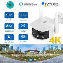 雄迈超级看看icsee 400万双目拼接全景超广角无线WiFi枪机摄像头