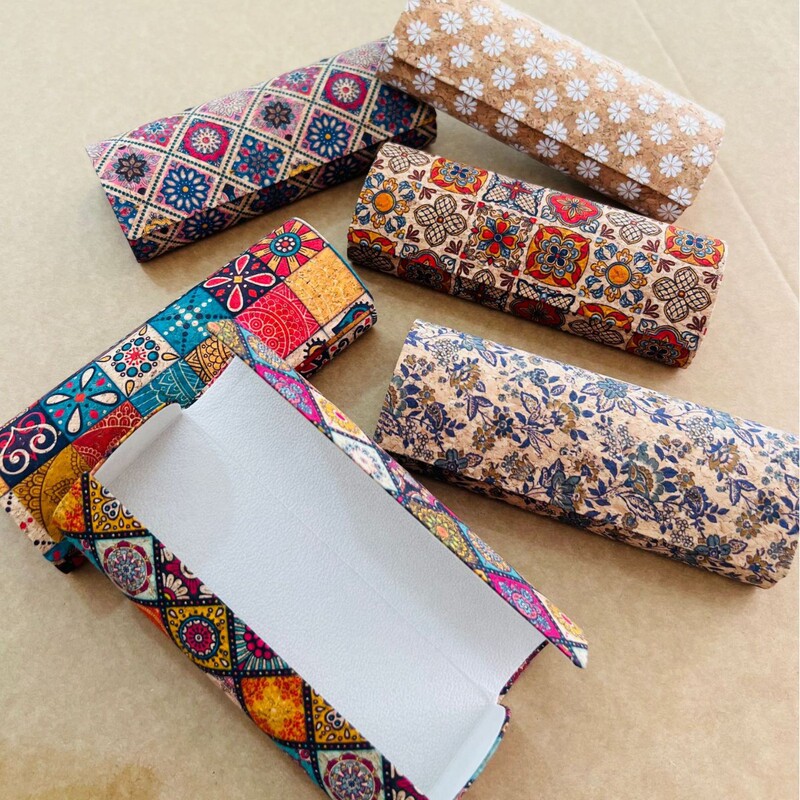 High-End Retro European-Style Printed Environmentally Friendly Cork Portable Glasses Case Sunglasses Case Business Trip Lightweight Glasses Case High-End Retro European-Style Printed Environmentally Friendly Cork Portable Glasses Case Sunglasses Case Business Trip Lightweight Glasses Case