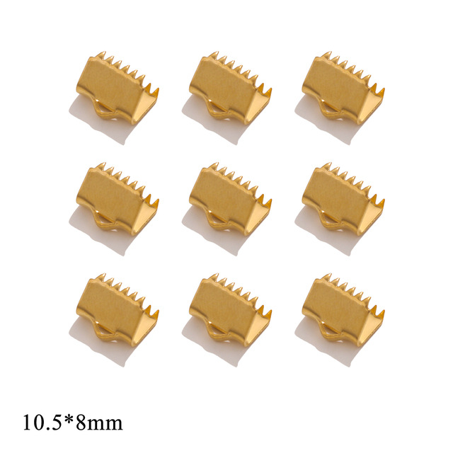 Acero inoxidable rizado grano hebilla punta hebilla acero titanio DIY joyería pulsera clip collar pulsera conector accesorios al por mayor