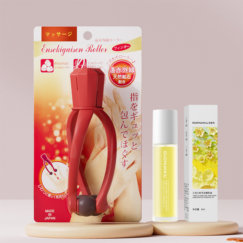 Masajeador de dedos japonés Clip de masaje de articulaciones de manos Ratón de raspado