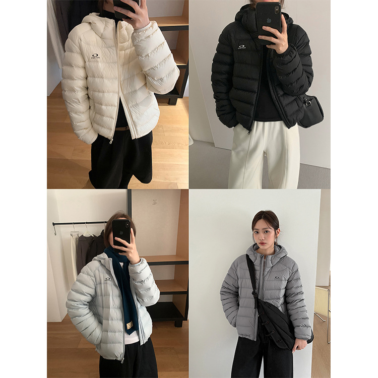 Tg Lightweight Anti-Freeze Warm Rib down Jacket Women's 2025 Winter New Loose Hooded Casual Jacket 26004