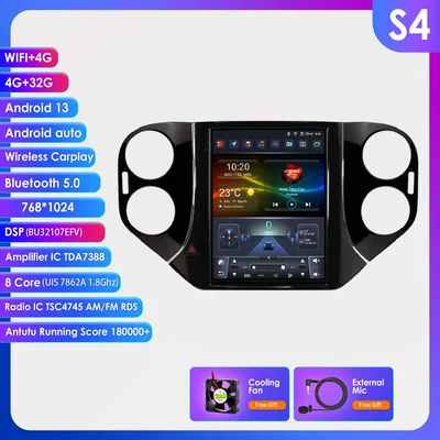 Android navigation GPS car machine – DVD Navigation - 432g-wifi4g-lte-version-7862-carplay-eight-cores-97inch-suitable-for-07-16-volkswagen-tiguan