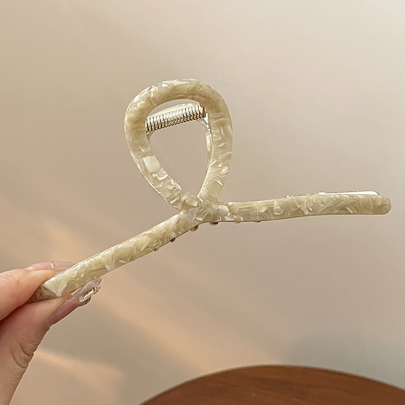 Clip de agarre de ácido acético para mujer, horquilla de disco en la parte posterior de la cabeza, rojo de red, nuevo clip de tiburón 2025, horquilla de alta gama, tocado