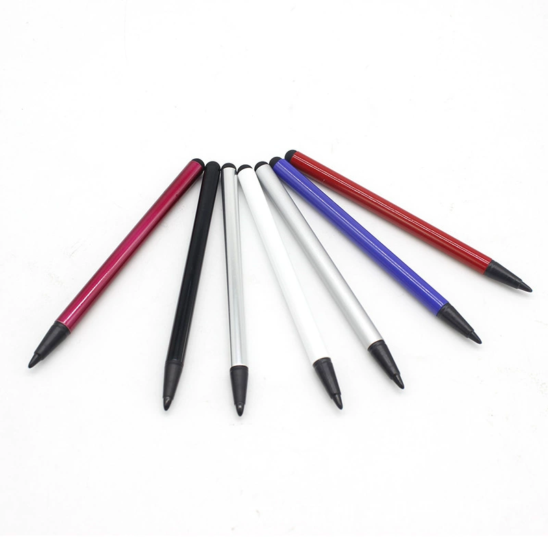 D simple dual-purpose touch screen pen, resistance capacitance pen, mobile phone stylus touch metal aluminum tube pen