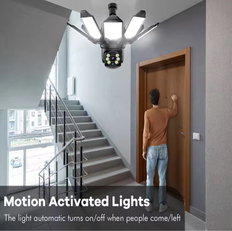 Lighting Monitoring Integrated Camera Lamp Holder Wireless Wifi Home Monitor Mobile Phone Remote High-Definition Night Vision