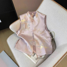 2025春季国风新中式马甲古风马夹女春秋复古改良唐装上衣民族风