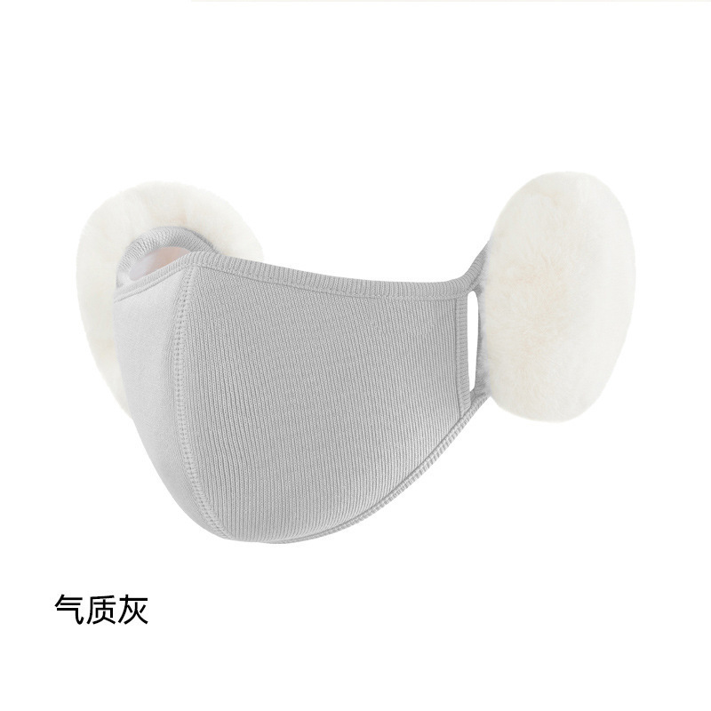 云朵保暖口罩女高颜值秋冬季加绒防风防寒户外二合一护耳面罩耳套|undefined