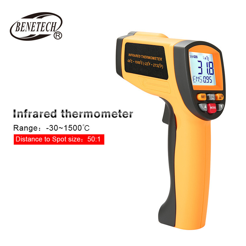 标智GM1500高温工业便携数显电子红外测温仪Infrared temperature