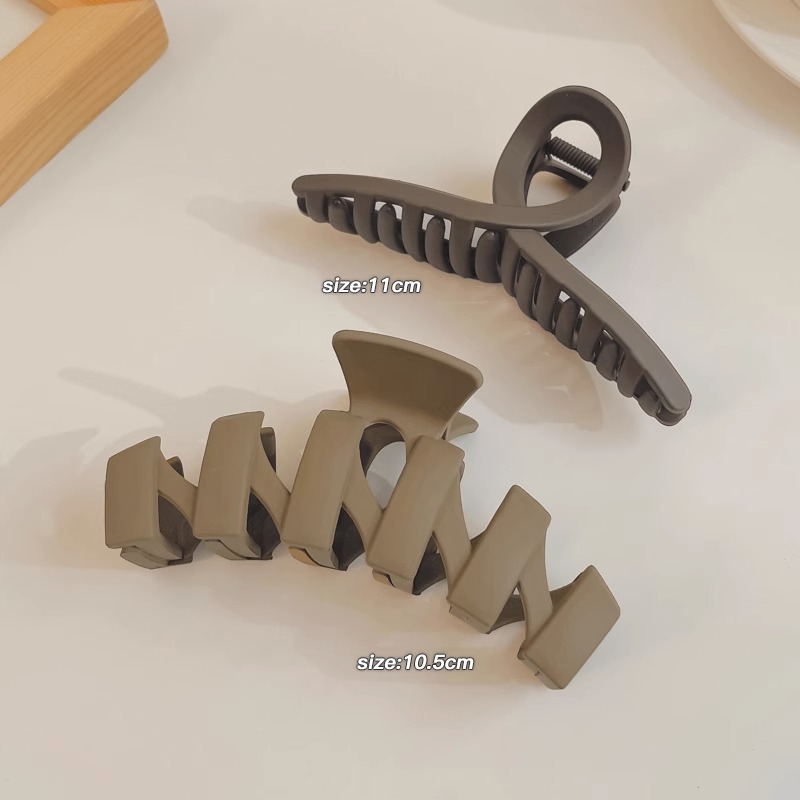 Horquilla de acrílico de las mujeres cuchara trasera updo clip de pelo grande celebridad de Internet elegante tiburón clip tocado simple horquilla