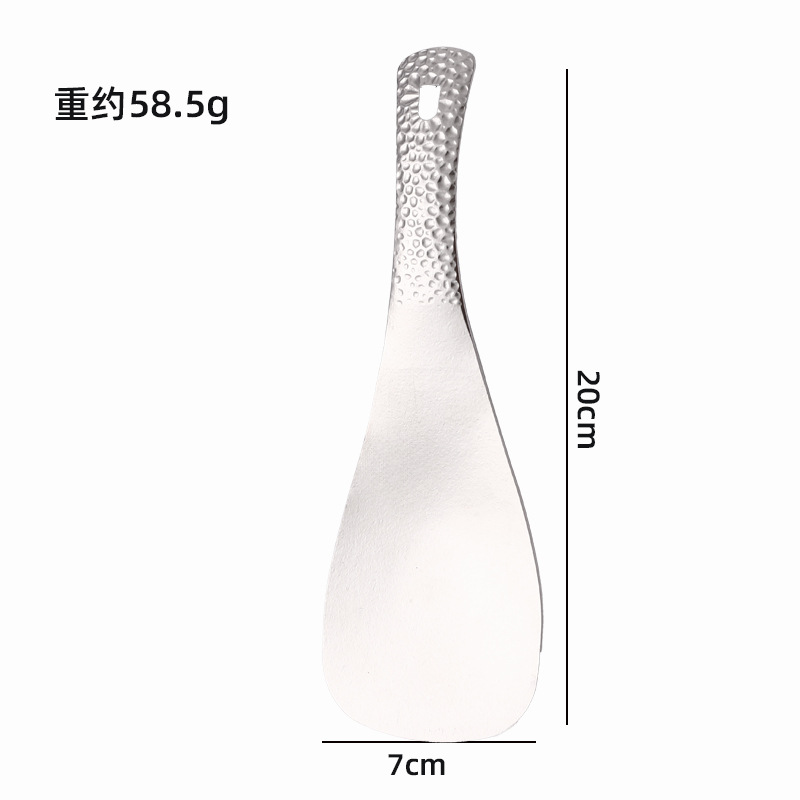 순수 티타늄 사각 밥숟가락(결정)