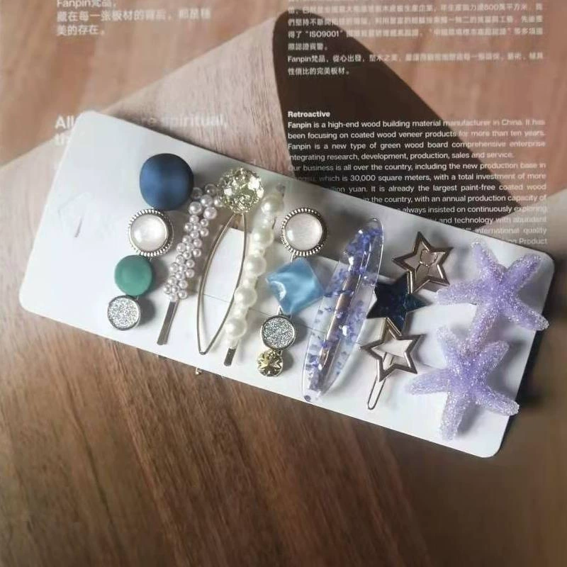 Hair accessory, set, hairpins, bangs, crab pin, hairgrip, internet celebrity, 8 pieces, adds volume, 2022