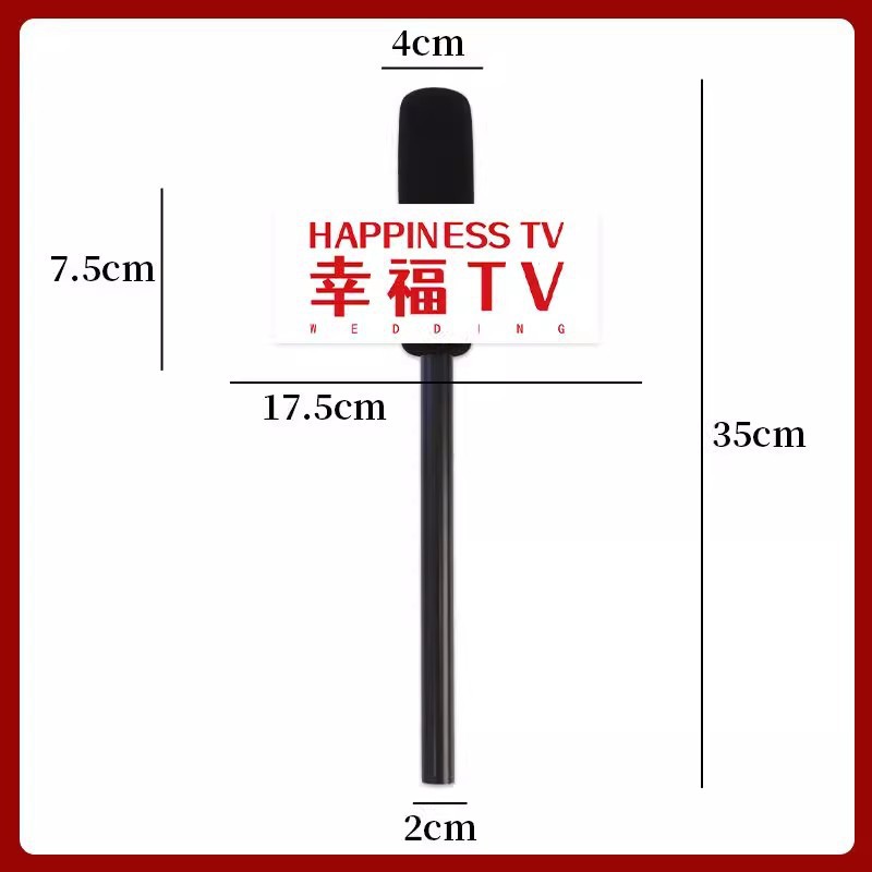 Fotografías familiares accesorios simulación de boda entrevistas micrófono creativo de boda micrófono bloqueo de puertas suministros de juegos
