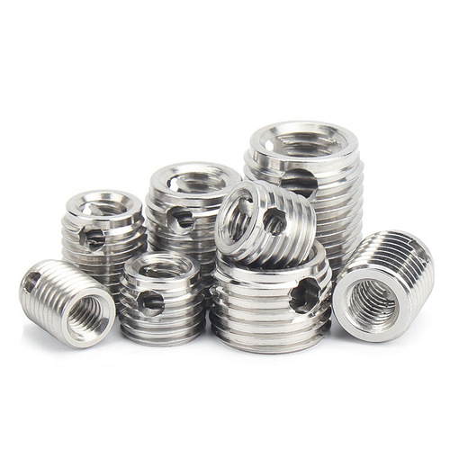 307/308 type stainless steel self-tapping screw sleeve thread protection sleeve three-hole carbon steel tooth sleeve repair screw stripped 