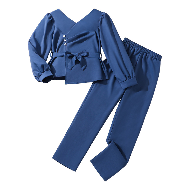 Zhongda 24 Herbst/Winter Neue Produkt kinder Kleidung Langarm Top Mädchen Set_voghion.com