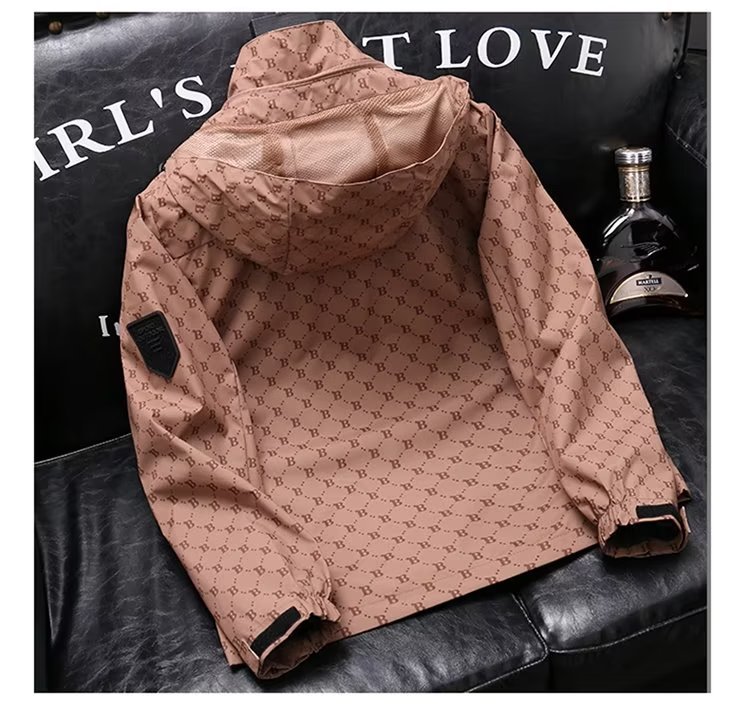 New Youth Men's Sports Spring And Autumn Casual Hooded Windbreaker Trendy Waterproof Outdoor Vintage Jacket_viptrois.com