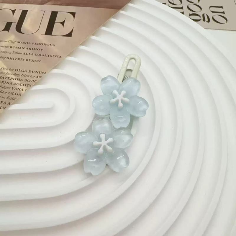 甜美少女果冻樱花发夹儿童碎发刘海夹夏季小清新花朵夹子发卡头饰|undefined