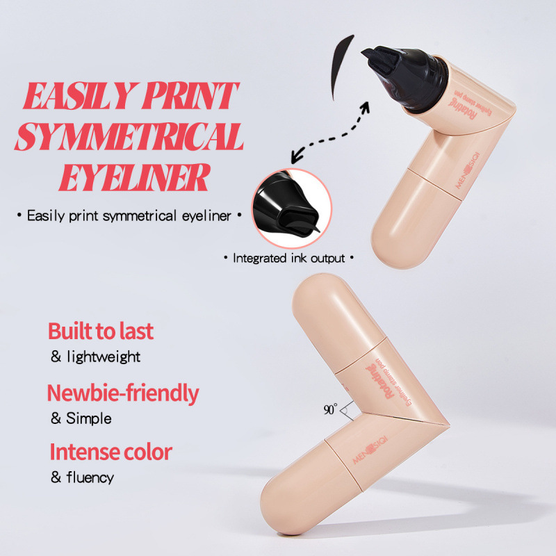 In-stock cross-border exclusive MENGSIQI rotating eyeliner stamp pen, double-ended, for Amazon, Temu, Shopee, foreign trade makeup