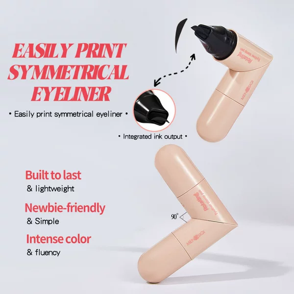 In-stock cross-border exclusive MENGSIQI rotating eyeliner stamp pen, double-ended, for Amazon, Temu, Shopee, foreign trade makeup