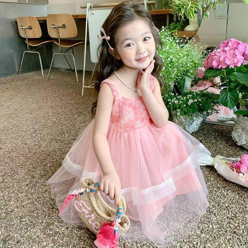 Summer dress for children, summer dress, fairy tutu dress, trendy soft tulle dress for girls, fashionable lace