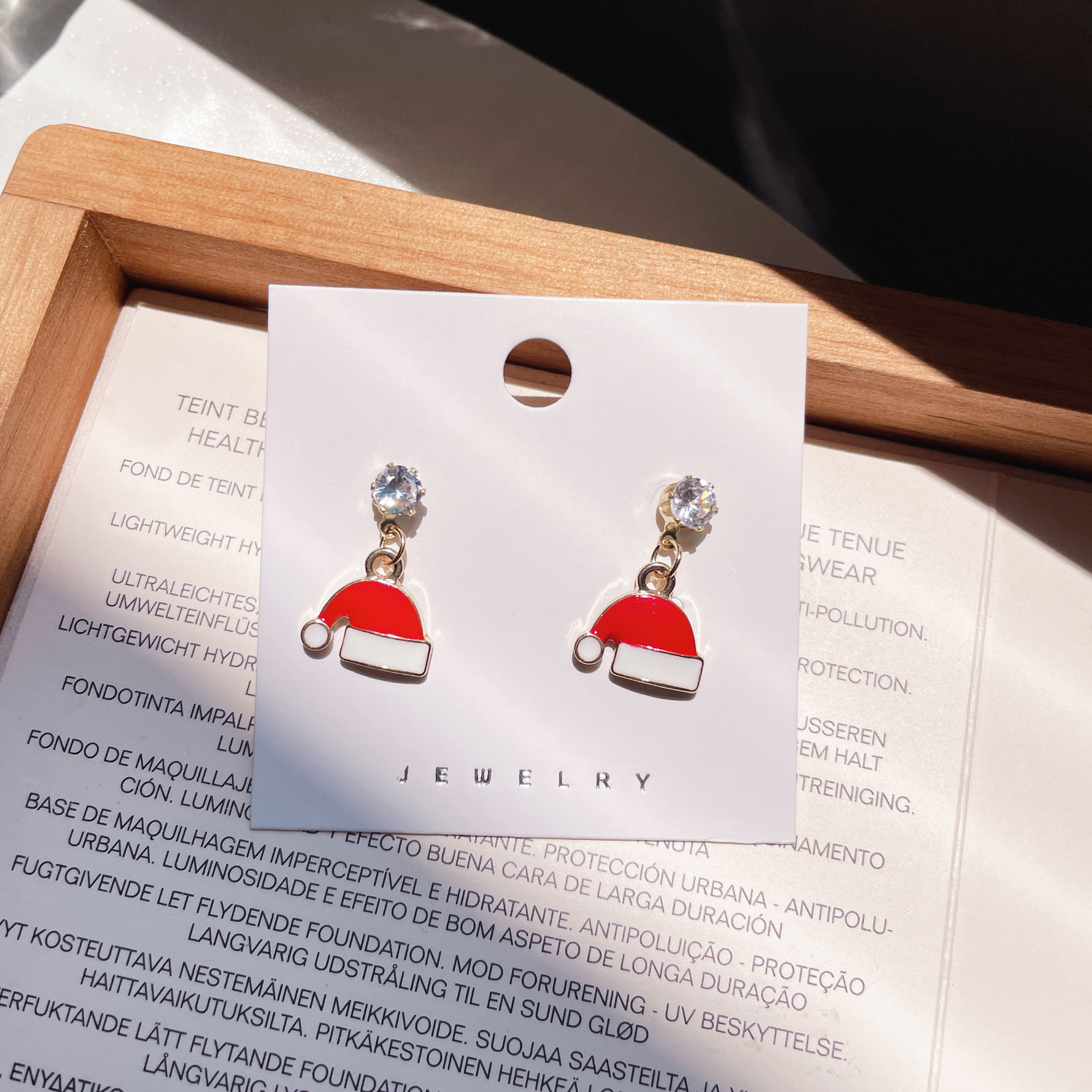 24g Weight Rhinestones Inlay Material Drop Earrings Classification 1 Pair Quantity Festival Occasion Alloy Material Christmas Festival Cartoon Character, Christmas Tree, Santa Claus Pattern Women's Gender Plating, Flakes Design Cartoon Style, Cute Style 1 Pair Christmas Cartoon Style Cute Cartoon Character Christmas Tree Santa Claus Plating Flakes Alloy Rhinestones Drop Earrings 15