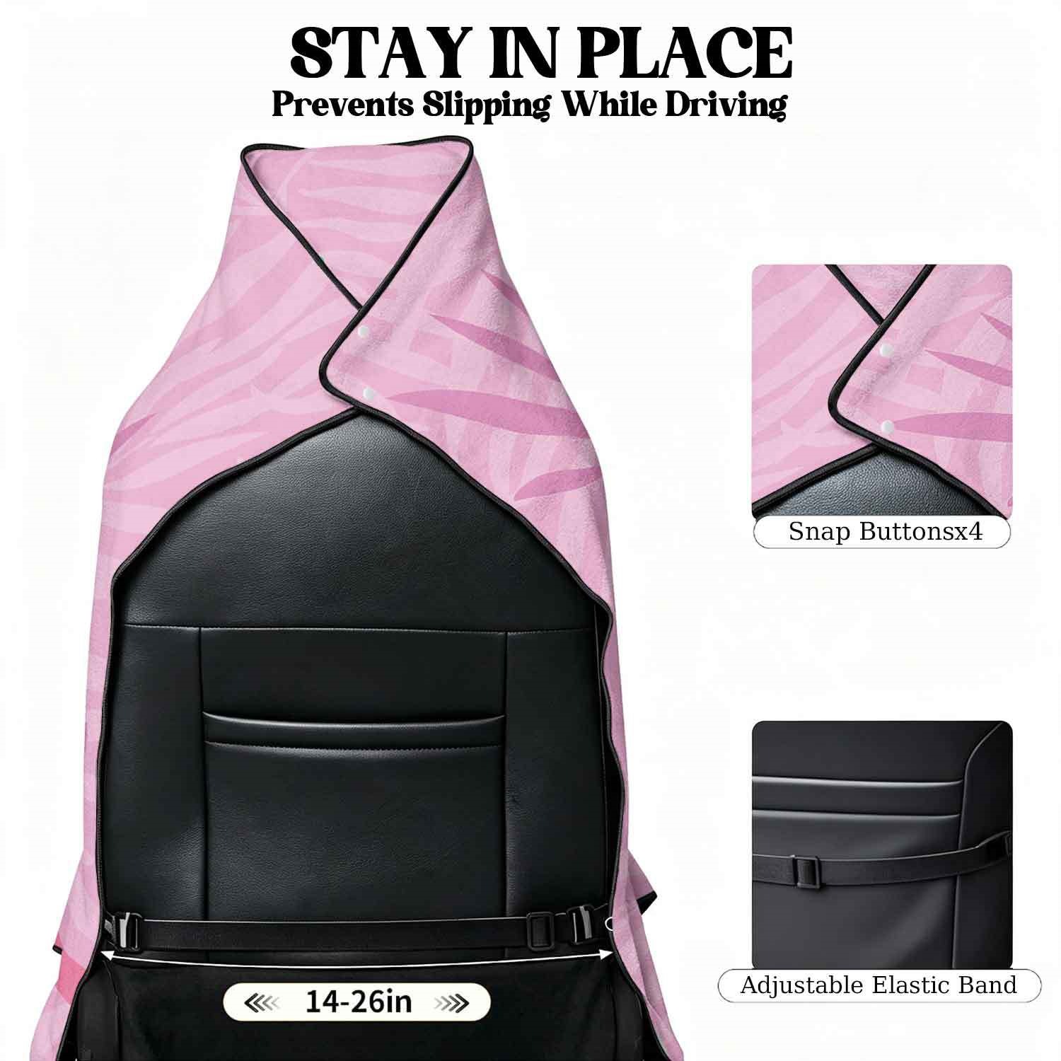 Summer bath towel and car seat cover 2-in-1, ultra-fine fiber outdoor beach and car dual-use universal seat cushion