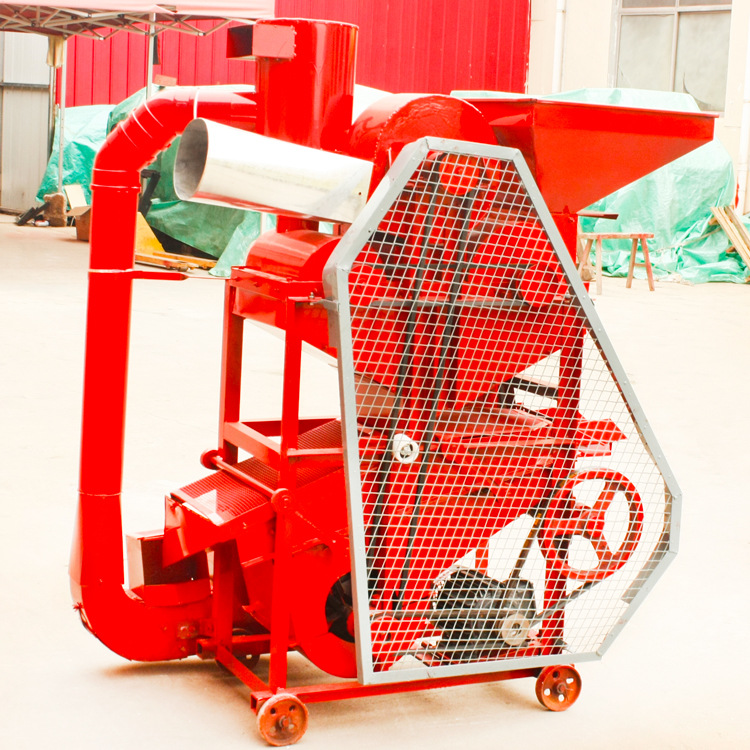 新款除尘自动覆脱花生剥壳机 油坊榨油二次覆脱长果去脱皮机厂家