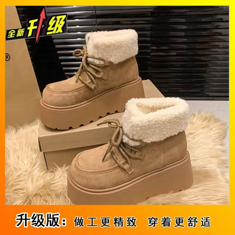 Matte demi-season keep warm boots platform, 2024 years