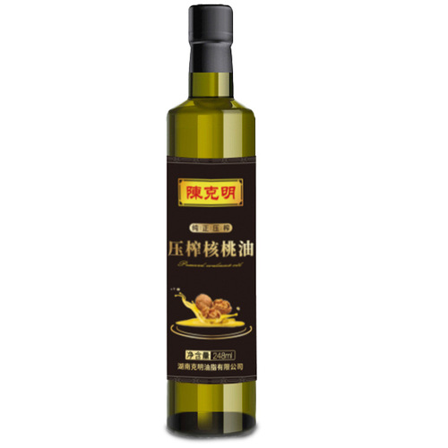 One-time purchase Chen Keming Walnut Oil Pressed Grade 1 248ml Small Bottle Cooking Oil Gift Box Manufacturer Wholesale Price