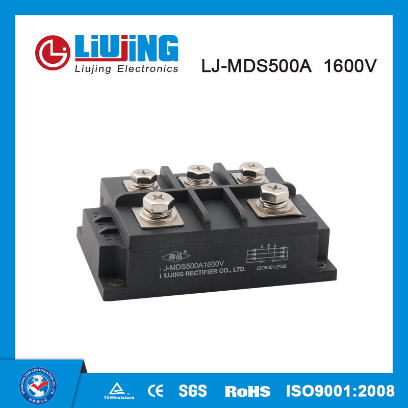 柳晶三相整流桥模块 MDS500A1600V   电焊机、大功率电磁炉机芯用