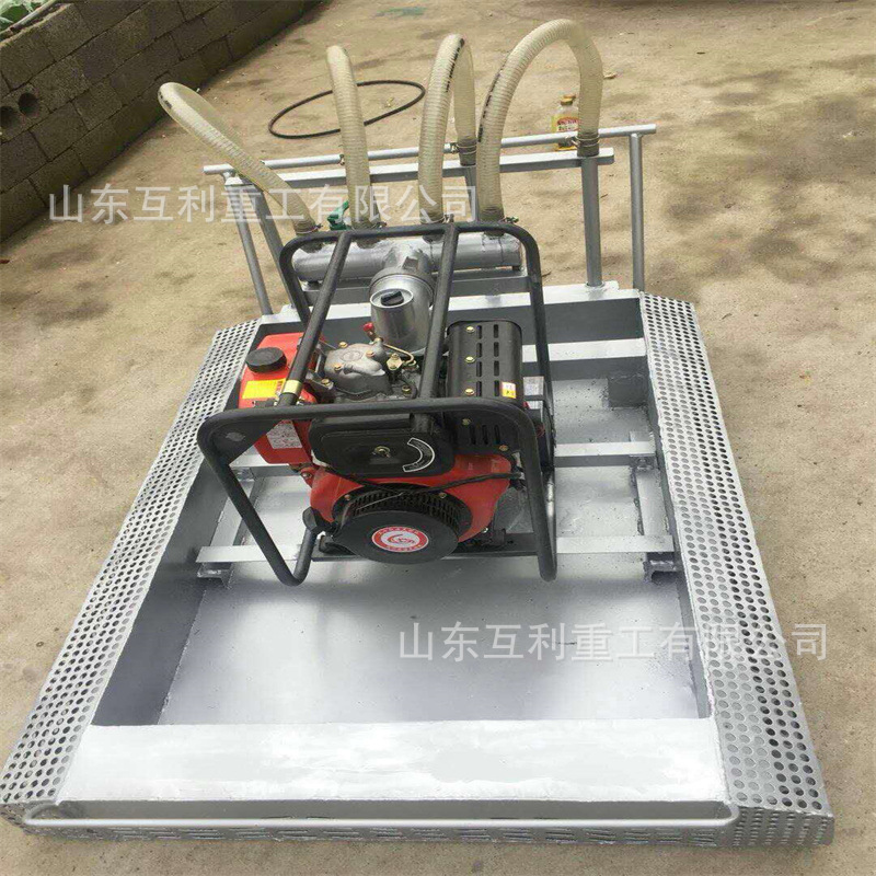 水产养殖业自走式挖藕机 9马力柴油挖藕机 高压水流莲藕收获机